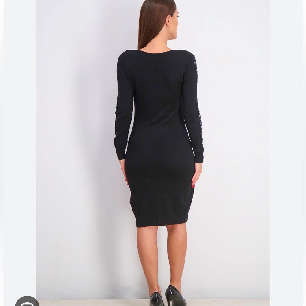 NWOT Goldray
Women Rosalie Sweater Dress, Black - Picture 2 of 12